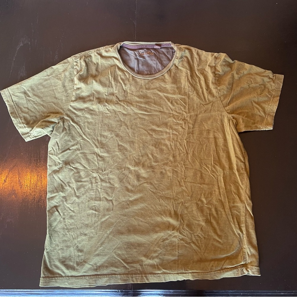 Green XL Cotton Striped T-Shirt Plain Killable work Under shirt